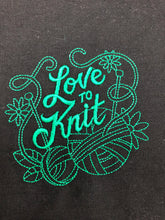Load image into Gallery viewer, Embroidery Sack - Love to Knit