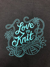 Load image into Gallery viewer, Embroidery Sack - Love to Knit