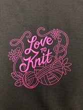 Load image into Gallery viewer, Embroidery Sack - Love to Knit