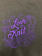 Load image into Gallery viewer, Embroidery Sack - Love to Knit